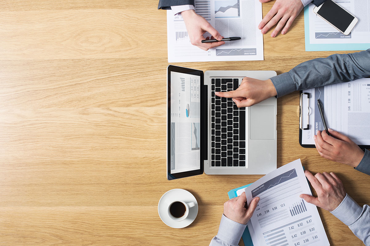 person using a  laptop